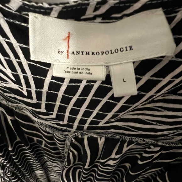Anthropologie Black and White Patterned Jumpsuit - Picture 6 of 6